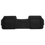 FH Group Automotive Floor Mats Universal Fit Climaproof for All Weather Protection Heavy Duty Rubber fits Most Cars, SUVs, and Trucks, Trim to Fit Black