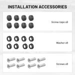 RED WOLF 2Pcs Iridescent Chrome License Plate Frame, Mirror Polish Chameleon Blue License Plate Tag Stainless Steel Bracket Holder Mount on Front Rear Bumper w/Screw Cover Accessories