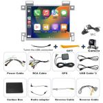 5GWifi Upgrade Car Radio for Dodge Charger 2011-2014, Journey 2011-2020, Chrysler 300 300C 2011-2014, Head Unit Touch Screen Stereo Wireless Carplay Android Auto GPS FM Camera (Only Fit 8.4in Screen)