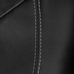 Motor Trend Black Stitched Faux Leather Car Seat Covers – Premium Automotive Bucket Front Seat Covers, Made for Vehicles with Removable Headrests, Fits Most Car Truck SUV