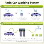 Spotless Water System for Car Wash,Deionized Water System for Car Wash, Deionized Water Filter with Resin,Suitable for RVs,Cars,Motorcycles,Windows,Boats,Without The Need for Towel Drying