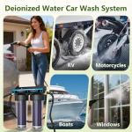 Spotless Water System for Car Wash,Deionized Water System for Car Wash, Deionized Water Filter with Resin,Suitable for RVs,Cars,Motorcycles,Windows,Boats,Without The Need for Towel Drying