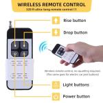 STANDTALL Electric Car Jack Hydraulic Cordless Remote Control 5 Ton 18V Automatic Small Portable Tire Change Kit Emergency Repair Tire Tools for SUV Sedans Vehicle MPV