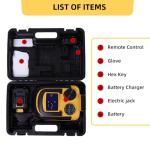 STANDTALL Electric Car Jack Hydraulic Cordless Remote Control 5 Ton 18V Automatic Small Portable Tire Change Kit Emergency Repair Tire Tools for SUV Sedans Vehicle MPV