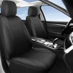 CAR PASS Neoprene EVA Waterproof car seat Covers Front Seats Only, Universal fit for SUV Vehicles Automotive with 5mm Composite EVA Inside,Airbag Compatible (Two Seats, Black and Black)