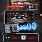 4K+FHD 1080P Dash Cam Front and Rear with Free 64GB Card, Dual Dash Camera for Cars,5G WiFi High Speed,Super Night Vision,Ultra Wide Angle, IPS Screen, G-Sensor, 24H Parking Mode,Up to 256GB Supports