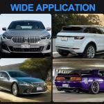 VRYTOR 2PCS Matte Black License Plate Frames - No-Cover State Name - Premium Rust Proof Aluminum License Plate Holder for Women and Men, Universal Car Plate Frame with 2 Holes, Easy to Install