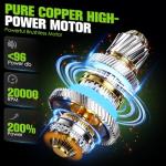 Cordless Pressure Washer, portable pressure washers with 3.5Gal Tank,7 Adiustable Handheld Portable Pressure Washers with 6-in-1 Nozzle, Max 550PSl,16.7FT Hose, 5x4000mAh portable power washer for Car