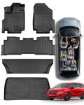 DiffCar® Floor Mats & Cargo Liner for Honda Odyssey 2018-2026, All Weather Car Accessories (Set of 5 Mats)