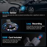 Ecomoment S70 Dual Dash Cam with Night Vision