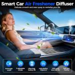 Car Air Freshener Diffuser, Smart Car Air Freshener, Auto On/Off with 3 Modes, Vent Clip, Long Lasting with 10 Essential Oils in 5 Scents (2 Pack)