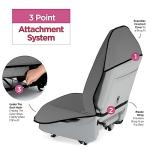 lebogner Car Seat Towel Cover for Post Gym Workout, Running and Swimming, 2 Pack Universal Fit Anti-Slip Waterproof Sweating Bucket Seat Protector for Cars, SUVs and Trucks, Grey