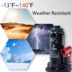 GAOLLY 6 Ton (13,200 LBs) Hydraulic Car Bottle Jack for Auto Repair and House Lift, with Case, Black