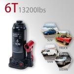 GAOLLY 6 Ton (13,200 LBs) Hydraulic Car Bottle Jack for Auto Repair and House Lift, with Case, Black