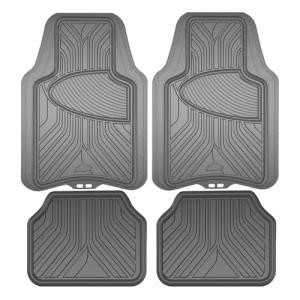 Armor All 4-Piece All-Season Floor Mats, Custom Fit Mats for Cars, Trucks, SUVs — Gray