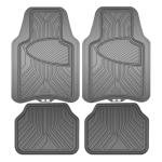 Armor All 4-Piece All-Season Floor Mats, Custom Fit Mats for Cars, Trucks, SUVs — Gray