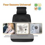 Sojoy IsoTowel Car Seat Cover for Front Seat,Microfiber Breathable Cloth Seat Protector,with Quick-Dry Non-Slip Back for All Workouts,All-Weather (Carbon Black, 1 Pcs)