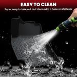 LASFIT Floor Mats & Cargo Mat for Kia K4 2026 2025 All Weather TPE Custom Fit Floor Liner 1st & 2nd Row Full Set Car Mats and Trunk Mat Accessoires, Black