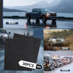Disposable Floor Mats for Cars, 30 Pack Car Floor Mats, Black Automotive Floor Mats Waterproof Car Foot Pads, Mats for Car Detailing, Universal Fit Protective Front Rear Floor Mat for Cars (20"x16")