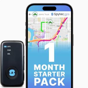 Spy Tec Atlas GPS Tracker for Vehicles & Kids | Up to 14-Day Battery Life | Geofencing, Portable Real Time Mini GPS Car Tracker w/Lifetime Support | Subscription Required