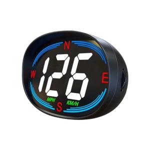 AZIJYV H2 GPS Speedometer Digital Speedometer GPS HUD Universal All Cars Head Up Display Vehicle Speed Compass MPH KMH Speed Gauge Plug and Play