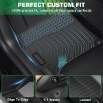 Floor Mats & Trunk Mat for Honda CR-V 2017-2022 (Deck in Lower Position), All Weather Protection TPE Anti-Slip Custom Fit CRV EX/EX-L/LX/Touring/Special Edition Car Full Mats Accessories