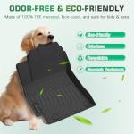 Floor Mats & Trunk Mat for Honda CR-V 2017-2022 (Deck in Lower Position), All Weather Protection TPE Anti-Slip Custom Fit CRV EX/EX-L/LX/Touring/Special Edition Car Full Mats Accessories