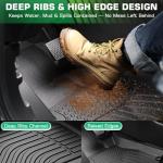 Floor Mats & Trunk Mat for Honda CR-V 2017-2022 (Deck in Lower Position), All Weather Protection TPE Anti-Slip Custom Fit CRV EX/EX-L/LX/Touring/Special Edition Car Full Mats Accessories