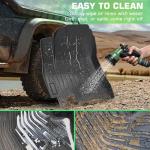 Floor Mats & Trunk Mat for Honda CR-V 2017-2022 (Deck in Lower Position), All Weather Protection TPE Anti-Slip Custom Fit CRV EX/EX-L/LX/Touring/Special Edition Car Full Mats Accessories