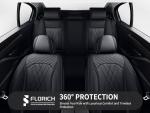 FLORICH Car Seat Covers Full Set Leather Seat Cover Waterproof Car Seat Cushion 5 Seats Interior Covers Full Wrapping Edge Seat Protector Universal Fit for Most Cars Trucks SUV, Black