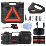 E-HEELP Electric Car Jack Kit 5Ton 12V Hydraulic Car Jack Lift (Lifting Range: 6.1~17.7 inch) with Electric Impact Wrench for SUV MPV Sedan Truck Change Tires Garage Repair