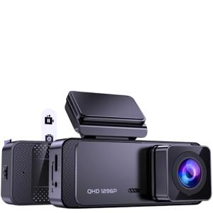Dash Cam Front and Rear, 4K+1080P WiFi Mini Car Camera with App Control, 170° Wide Angle Dual Dashcam, Night Vision, 24H Parking Mode, Loop Recording, G-Sensor, 32GB Card Included, Support Up to 256GB