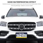 Sbulhia 2 PCS Barbed Wire License Plate Frame, Sturdy Plastic Barbed Wire Design Car Tag Cover with Screw Kit, Personalized License Plate Holder Cool Auto Decoration for Men Women (Black)