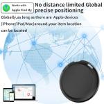 2 Pack GPS Tracker for Vehicles Work with Find My (iOS Only) Real Time Mini Car Air Tracker Tag Global Coverage Hidden Car Locator Tracking Device No Monthly Fee or Subscription No SIM Card Required