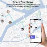 2 Pack GPS Tracker for Vehicles Work with Find My (iOS Only) Real Time Mini Car Air Tracker Tag Global Coverage Hidden Car Locator Tracking Device No Monthly Fee or Subscription No SIM Card Required