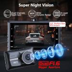 4K+FHD 1080P Dash Cam Front and Rear with Free 64GB Card, Dual Dash Camera for Cars,5G WiFi High Speed,Super Night Vision,Ultra Wide Angle, IPS Screen, G-Sensor, 24H Parking Mode,Up to 256GB Supports