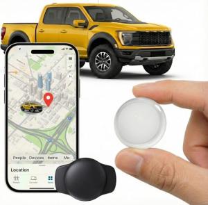 GPS Tracker for Vehicles Works with Apple Find My (iOS Only)MFi Certified Smart Car GPS Tracking Device Mini Tracker Devices with Magnetic Waterproof Case Hidden Locator No Subscription No Monthly Fee