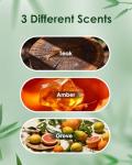 Car Air Freshener - Wood Air Freshener - Long Lasting Car Odor Eliminator for Visor Clip-Variety Scent Starter Kit, Vehicle Scent Diffuser Men&Women- Pack of 3 (Teak-Amber-Grove)