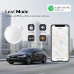 GPS Tracker for Vehicles Works with Apple Find My (iOS Only)MFi Certified Smart Car GPS Tracking Device Mini Tracker Devices with Magnetic Waterproof Case Hidden Locator No Subscription No Monthly Fee