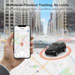 GPS Tracker for Vehicles Works with Apple Find My (iOS Only)MFi Certified Smart Car GPS Tracking Device Mini Tracker Devices with Magnetic Waterproof Case Hidden Locator No Subscription No Monthly Fee