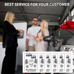 100Pcs Paper Floor Mats for Cars, Disposable White Automotive Floor Mats Kraft Paper, Waterproof Car Foot Pads Protective Papers, Thank You Mats for Car Detailing, Auto Dealership (20" x 16")