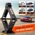 Universal Car Jack Kit Scissor Jack for Car 2 Ton Spare Tire Changing Kit,Portable Tire Jack Repair Kit with Lug Wrench,Car Lifting Jack for Auto/SUV/MPV
