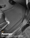 All Weather Floor Mats & Cargo Liner Custom Fit for Chevy Traverse 2009-2017 (Only Fits Captain's Chairs), Front 2nd Backrest Trunk Mats for Buick Enclave 2009-2017, TPE Anti-Slip Car Accessories
