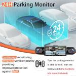 4 Channel Dash Cam 360° View, 1080P Front and Rear Inside, Left Right Dash Camera for Cars, Night Vision, WiFi & APP Control, G-Sensor, Loop Recording with 64GB SD Card