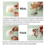 OGLAND Fluffy Genuine Australia Sheepskin Car Seat Cover for Auto Interior Accessories with Soft Fuzzy Wool Eco-Friendly Natural Fur Non-Slip (Graphite, Front)