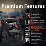 Rexing V1 Basic Dash Cam 1080P FHD DVR Car Driving Recorder, 2.4" LCD Screen 170°Wide Angle, G-Sensor, WDR, Parking Monitor, Loop Recording