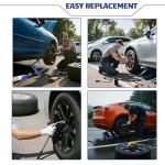 LARBANKE Car Jack Kit, 2.5 Ton (5511lbs), 16.5'' Portable Non-Slip Scissor Lift Jacks, Car Jack 8 Piece Set with Ratchet and Tire Replacement Kit for Sedan, MPV, SUV