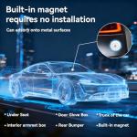 2025 GPS Tracker for Vehicles, Cars & Kids–Real-Time Tracking with Worldwide Coverage | No Monthly Fee & No SIM Needed | IP67 Waterproof | Long Battery Life | Compatible with iPhone & Android