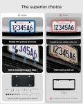 Spigen Car License Plate Frame Holder Black [1 Pack] for Universal US License Plate with Screws & Installation Kit, Rattle-Proof and Weather-Proof (Compatible with All Tesla 3/X/Y/Cybertruck Model)