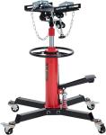 Hydraulic Transmission Jack 1322 Lb Capacity, High Lift 33.5-70 Inch, Dual Plunger System, 360° Rotating & 30° Tilting Saddle, Telescoping Jack Stand for Garage and Auto Shop Use, Red